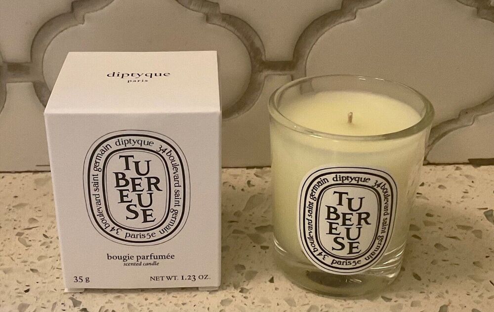Diptyque Tubereuse Scented Candle - 1.23 oz / 35g - New in Box